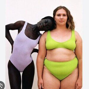 Youswim Eva Two-piece High Waisted Bikini in Wasabi